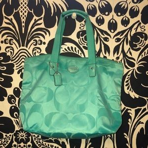Blue Coach tote bag 💕